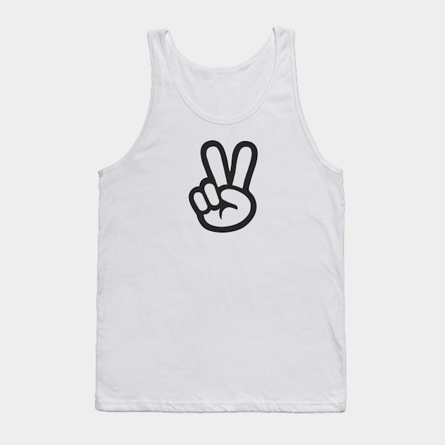 Simple Peace Hand Tank Top by Trent Tides